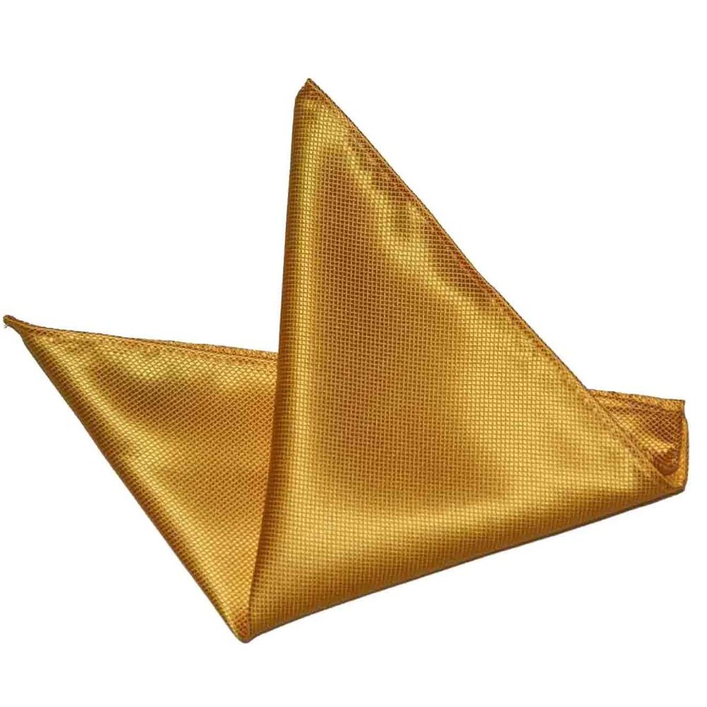 Gascoigne Pocket Square Yellow Silk Men's